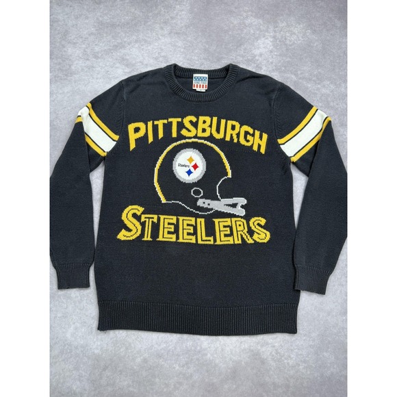 Pittsburgh Steelers Sweater Mens Large NFL Football Crewneck Junk Food Pullover - Picture 1 of 13